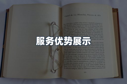 服务优势展示